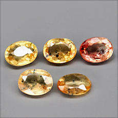 1.27Ct. Sapphire Yellow & Golden Yellow Oval Unheated Songea Tanzania Gemstone