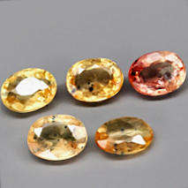 1.27Ct. Sapphire Yellow & Golden Yellow Oval Unheated Songea Tanzania Gemstone