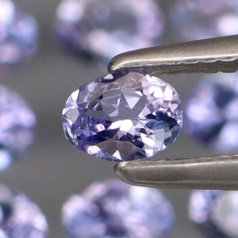 Purplish Blue Tanzanite 1Pcs/0.18Ct Oval 4x3 mm.Ravishing Color & Full Fire!