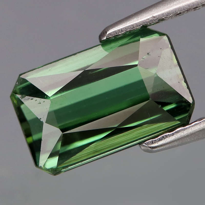 1.95Ct.Bluish Green Tourmaline Mozambique Perfect Shape Ravishing Color! Natural