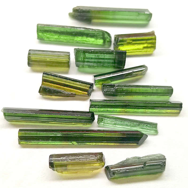 15.20Ct.  Tourmaline Green Color Rough Unheated Mine Nigeria Natural Gemstone