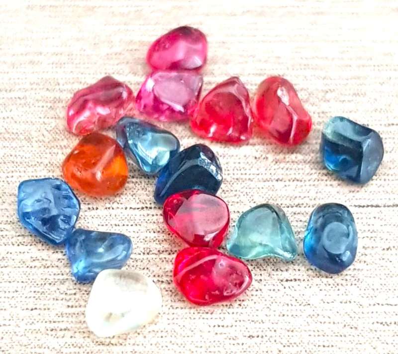 Sapphire 16 Pieces 3.65Ct. Fancy Color Unshape Cabochon .Ravishing!