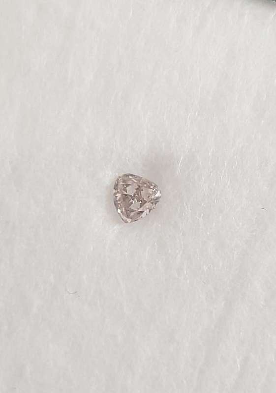 0.12cts Diamond Pear Cut VS2 Light Pink  **CERTIFIED**