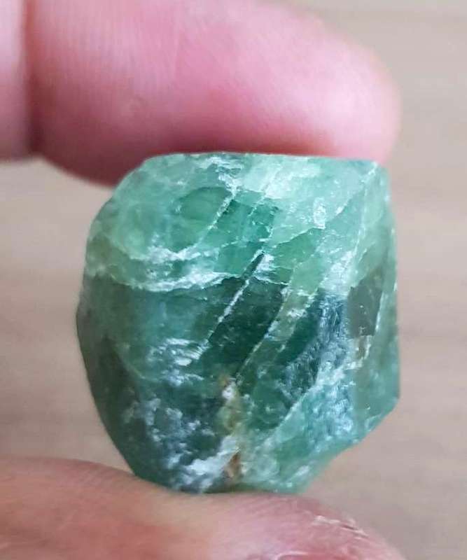 97.95Ct.  Aquamarine Rough Green Specimen Brazil  Unheated Natural