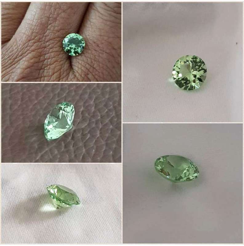 2.14Ct. Merelani Mint Green Grosular Garnet  Tanzanian precision cut Gemstone Natural