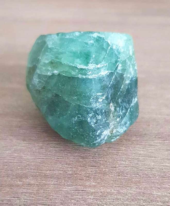 97.95Ct.  Aquamarine Rough Green Specimen Brazil  Unheated Natural