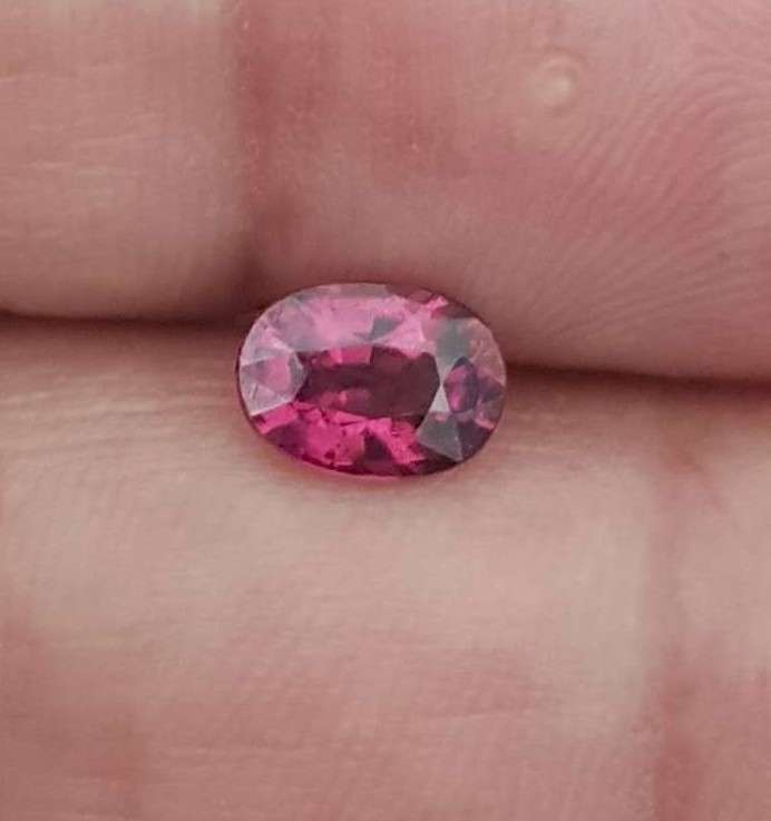 1.27Ct.Cherry Pink Rhodolite Garnet Africa Ravishing Color & Full Fire! Natural