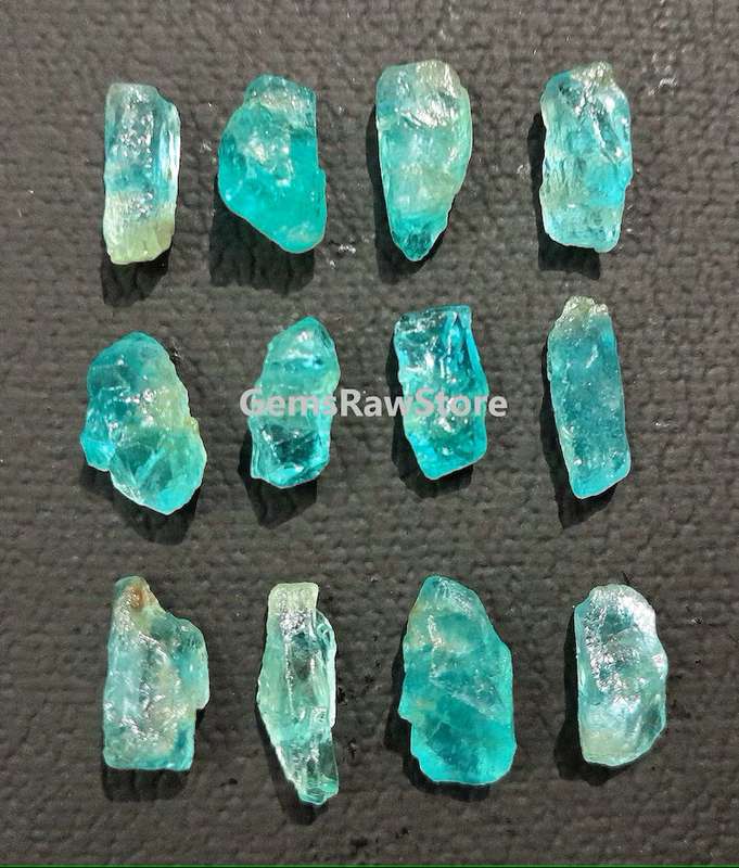 Green Apatite Rough Untreated Size 15-18 MM Gemstone, Loose Gemstone, Crystals Natural