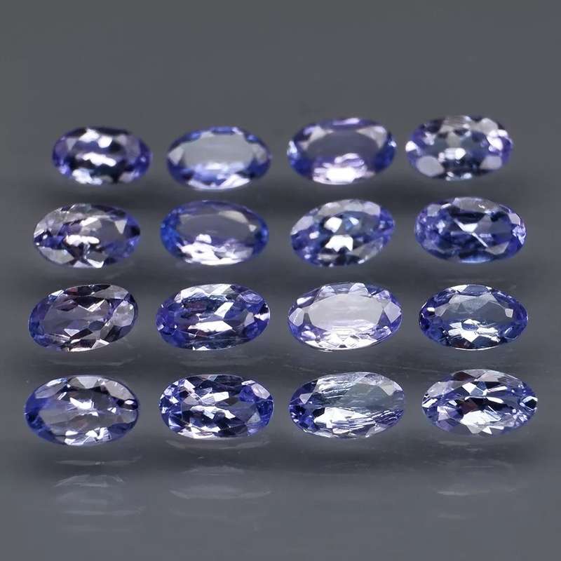 Purplish Blue Tanzanite 0.25Ct Oval 5x3 MM/1Pcs Ravishing Color & Full Fire!
