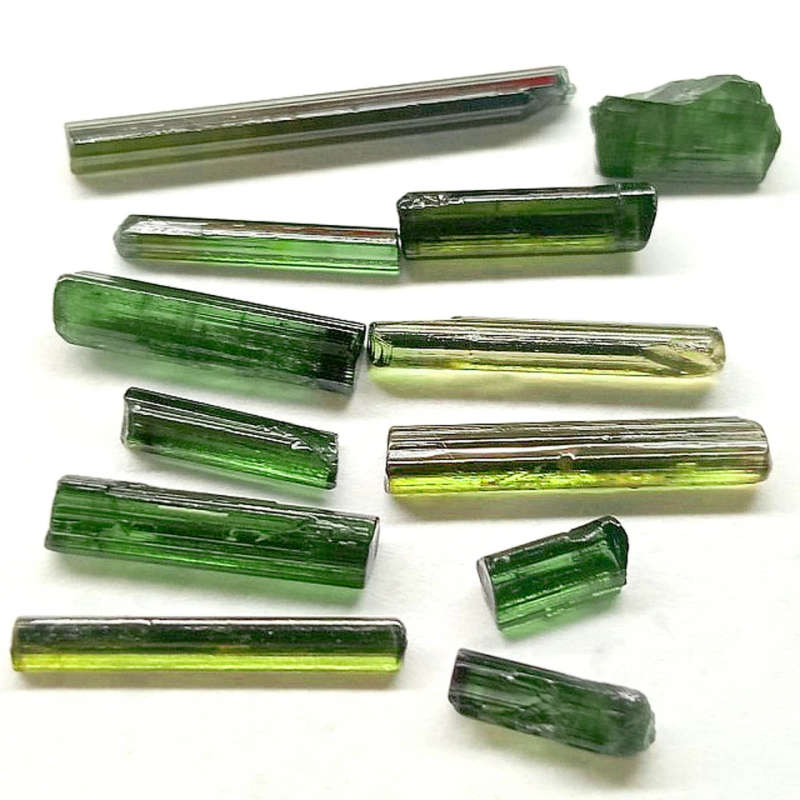 15.55Ct.  Tourmaline Green Color Rough Unheated Mine Nigeria Natural Gemstone
