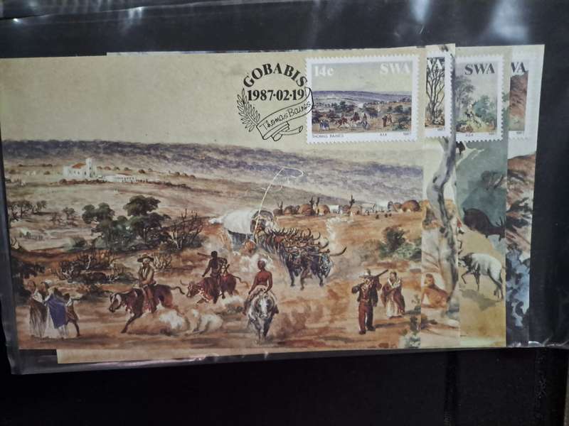 SWA + Namibia - FDC and date stamp cards