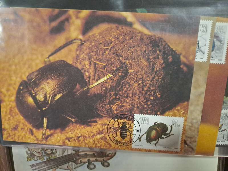SWA + Namibia - FDC and date stamp cards