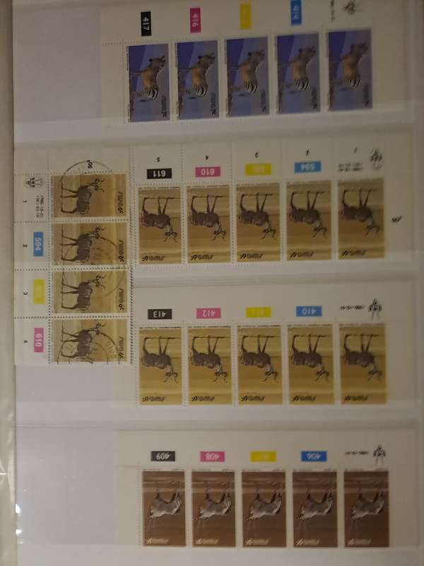 South West Africa - Control Blocks/Strips - Between no 304 and 406