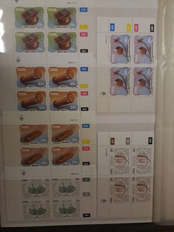 South West Africa - Control Blocks - Between no 407-553
