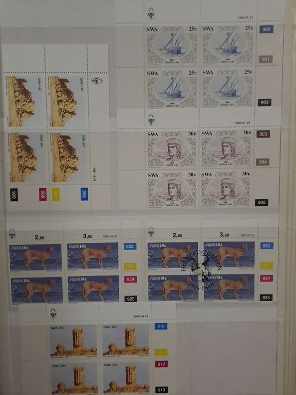 South West Africa - Control Blocks - Between no 407-553