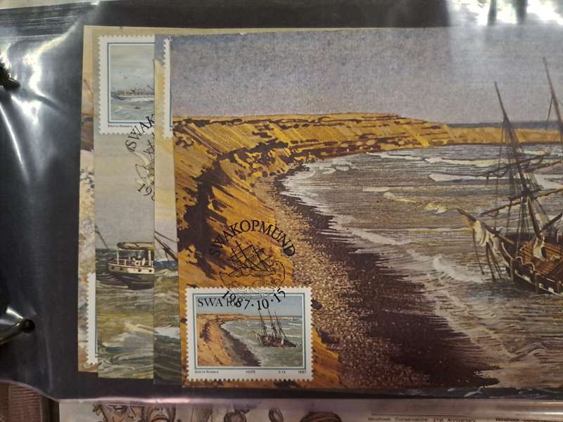 SWA + Namibia - FDC and date stamp cards