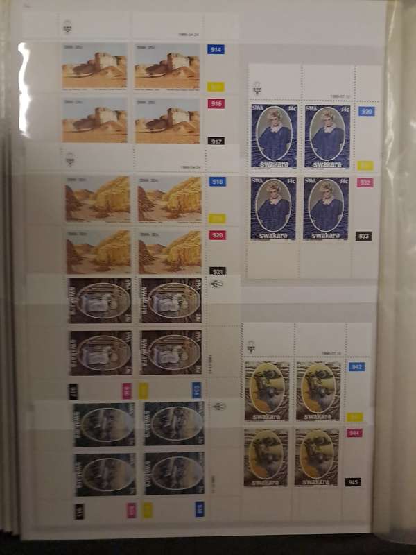 South West Africa - Control Blocks - Between no 407-553