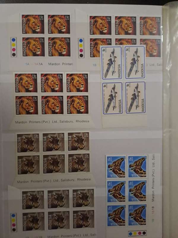 Rhodesia - Control Blocks - Reduced price