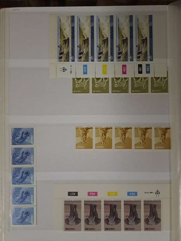South West Africa - Control Blocks/Strips - Between no 304 and 406