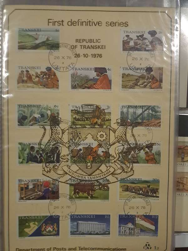 Transkei - FDC and First day sheets
