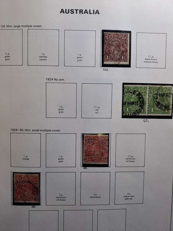 Australia preprinted album - Final Reduced price