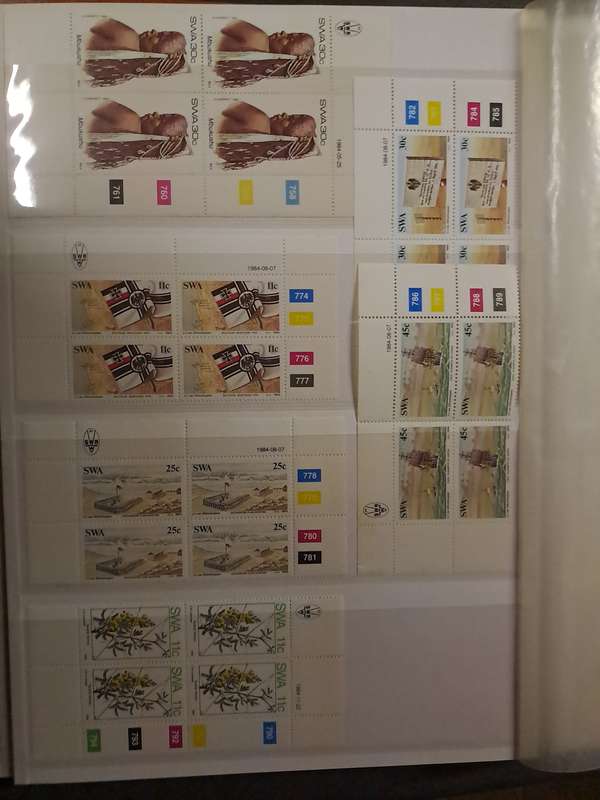 South West Africa - Control Blocks - Between no 407-553