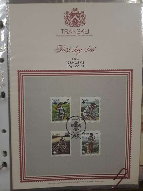 Transkei - FDC and First day sheets