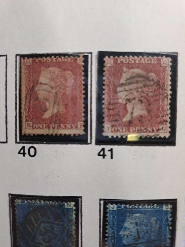 18 Queen Victoria stamps (No 38-60) - Reduced price