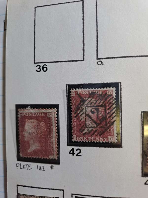 18 Queen Victoria stamps (No 38-60) - Reduced price