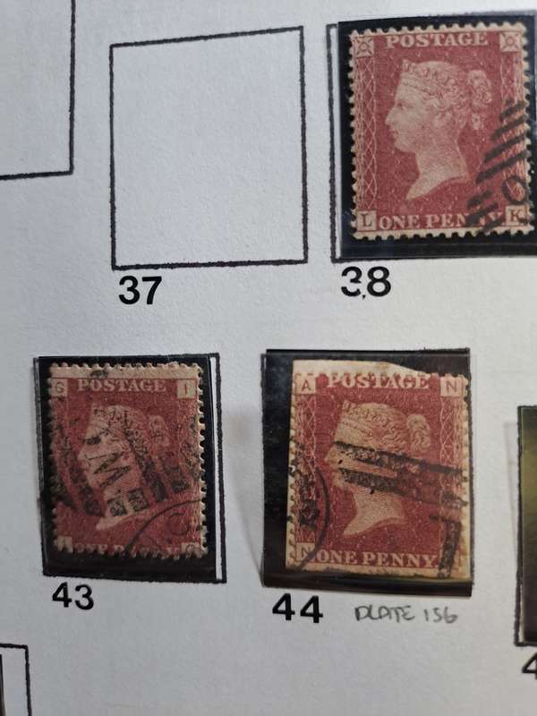 18 Queen Victoria stamps (No 38-60) - Reduced price