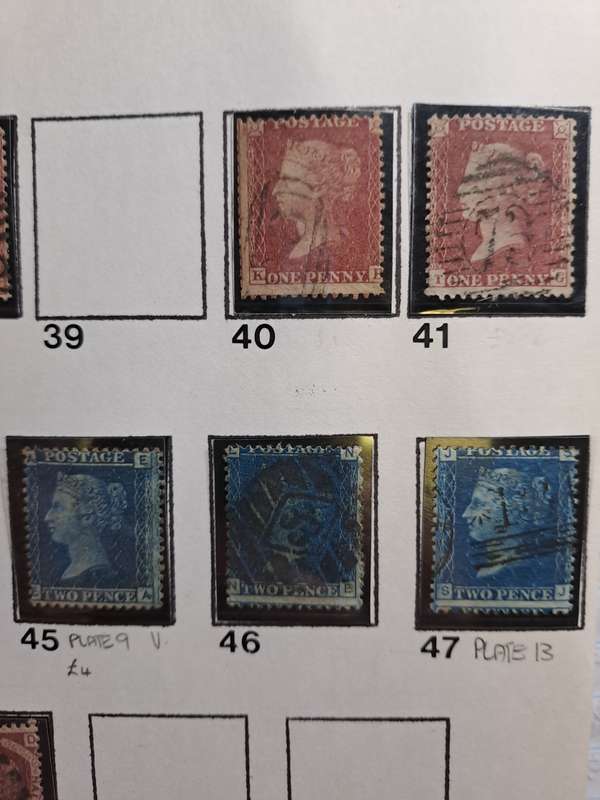 18 Queen Victoria stamps (No 38-60) - Reduced price