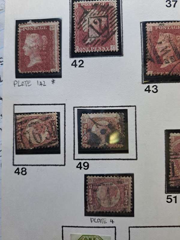18 Queen Victoria stamps (No 38-60) - Reduced price