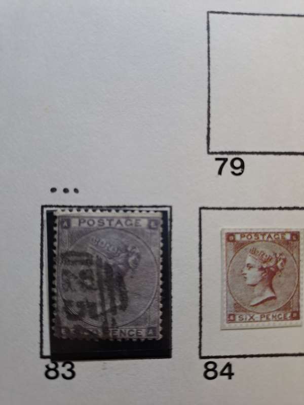 6 Queen Victoria stamps (Numbers between 66-83) - Reduced price