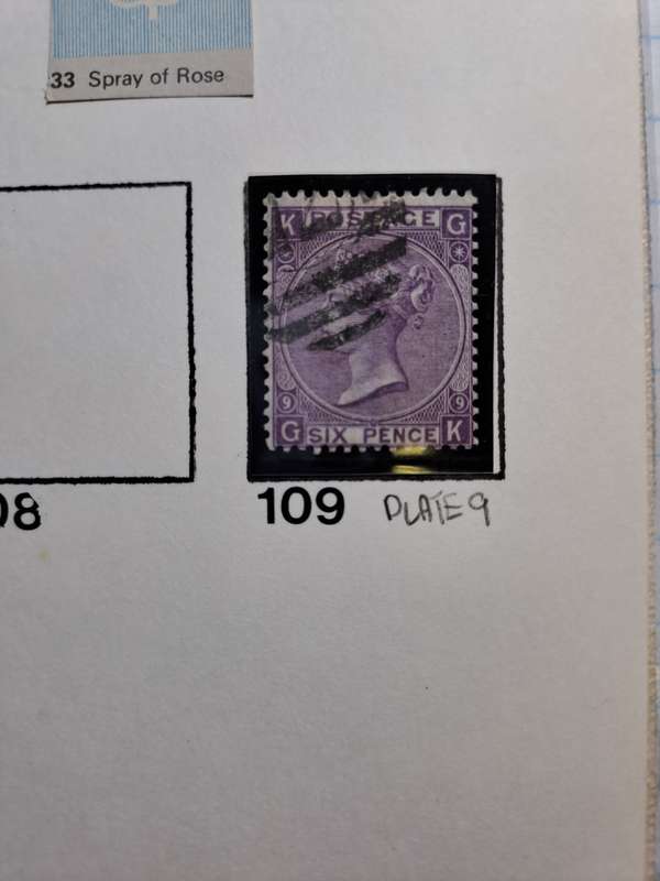 5 Queen Victoria stamps - GB numbers between 102 and 123 - Reduced price