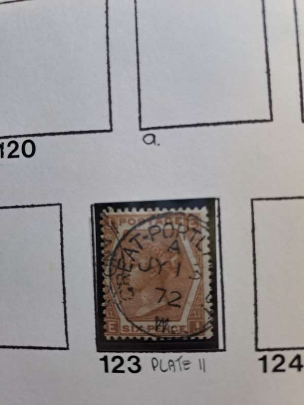 5 Queen Victoria stamps - GB numbers between 102 and 123 - Reduced price