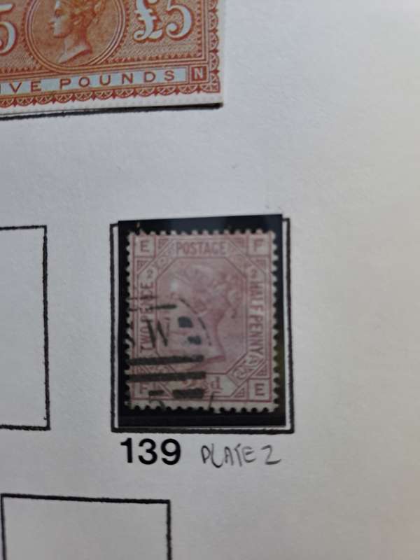 26 QV stamps of Great Britain - numbers between 139 and 174 - Reduced price