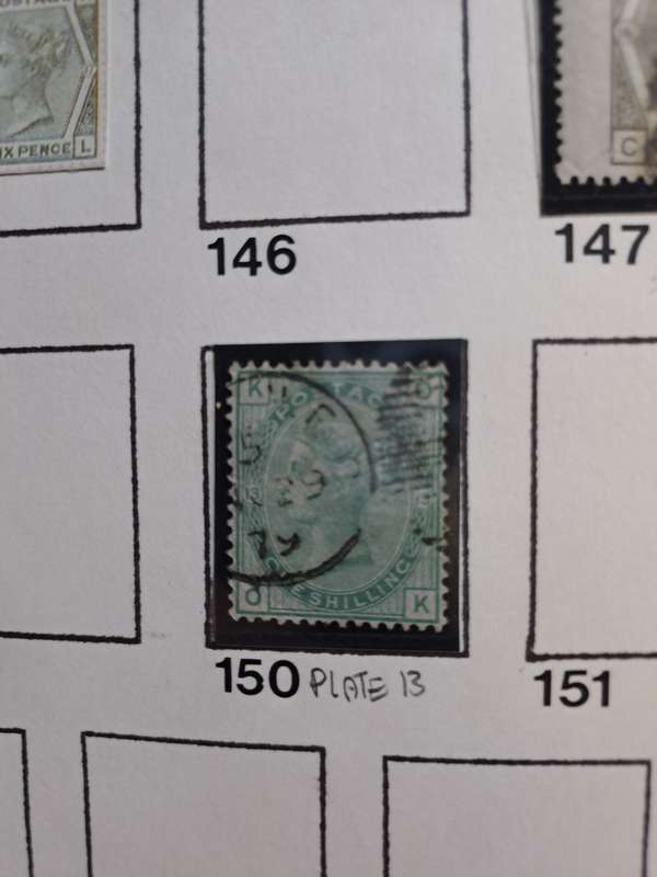 26 QV stamps of Great Britain - numbers between 139 and 174 - Reduced price
