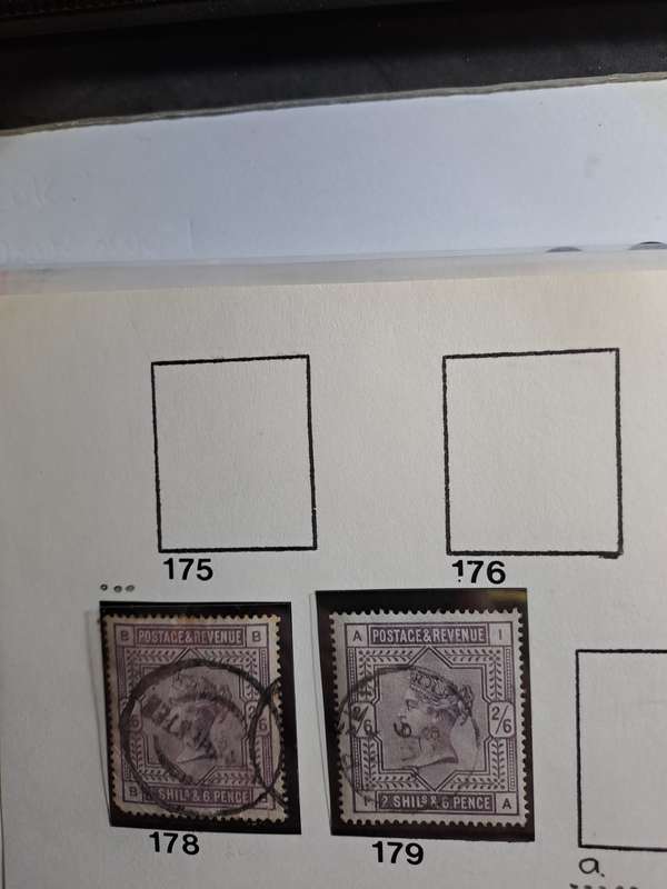 QV - GB stamps - 11 individual stamps numbers between 178 and 196 - Reduced price