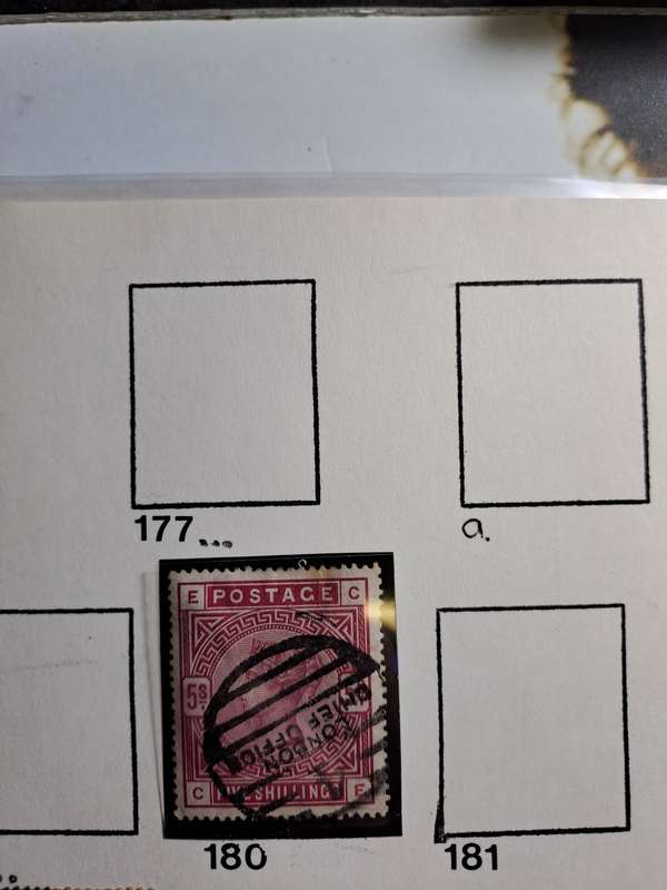 QV - GB stamps - 11 individual stamps numbers between 178 and 196 - Reduced price