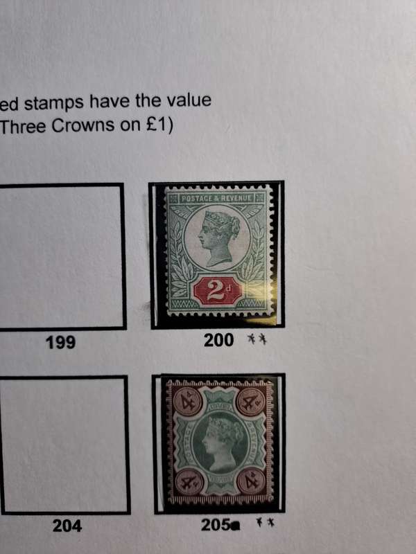 QV - GB - Mint selection of 13 stamps (between numbers 197 and 214) - Reduced price