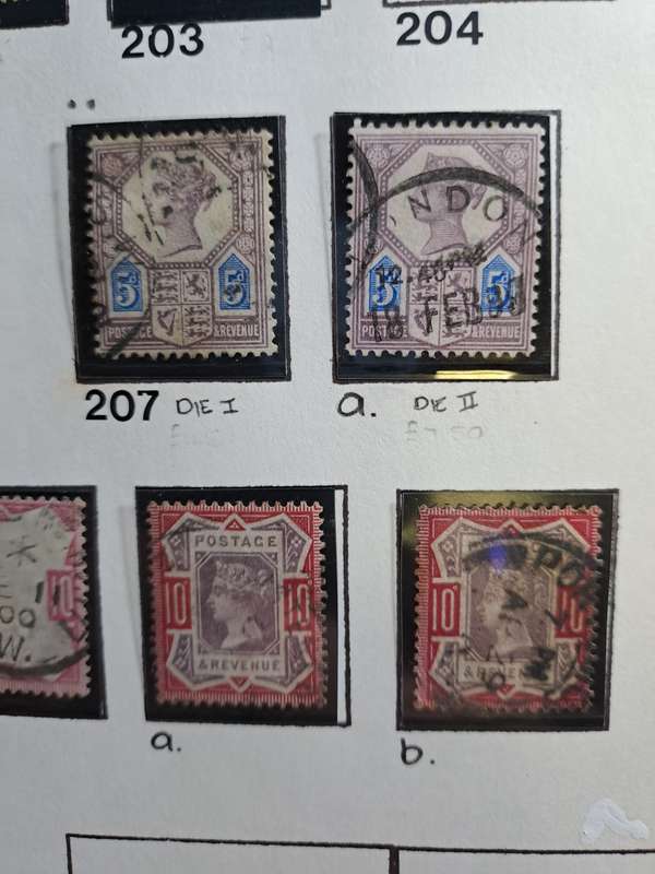 26 QV stamps of GB - numbered between 197 and 214 - Reduced price
