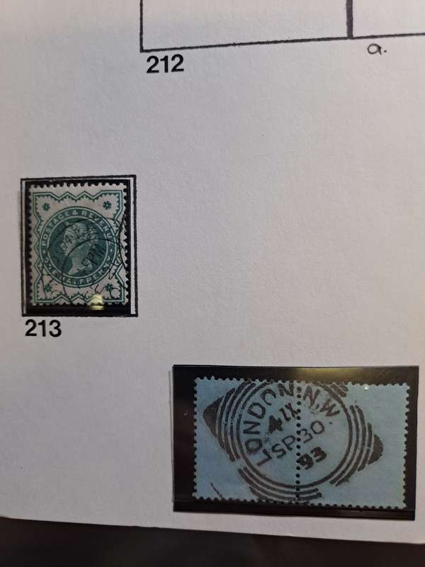 26 QV stamps of GB - numbered between 197 and 214 - Reduced price