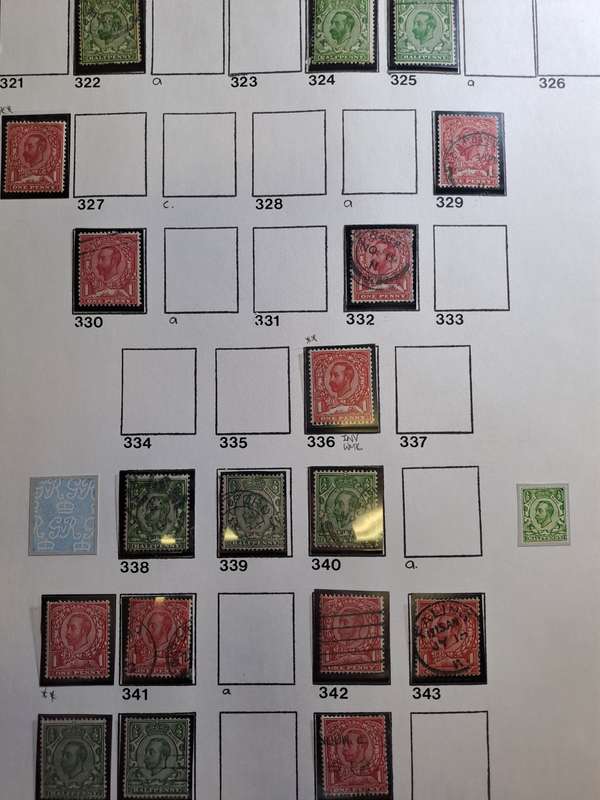 GB - KG V - 18 stamps - Reduced price