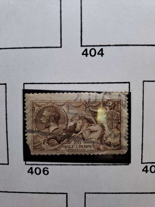 KG V - 7 Sea Horses stamps - Reduced price