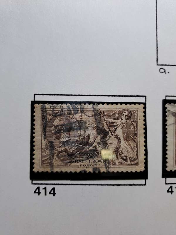 KG V - 7 Sea Horses stamps - Reduced price