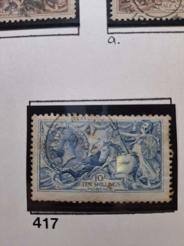 KG V - 7 Sea Horses stamps - Reduced price