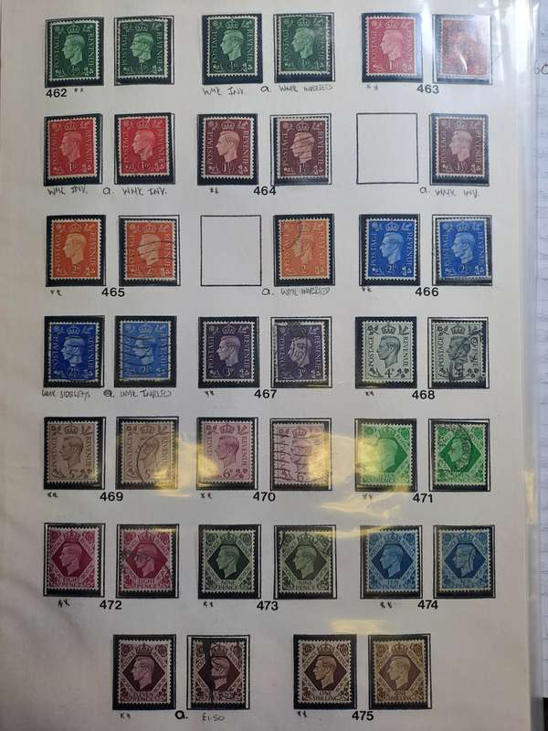GB KG VI - 112 Stamps - Reduced price