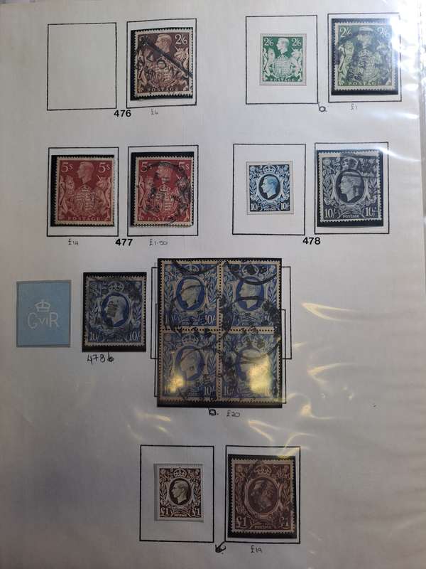GB KG VI - 112 Stamps - Reduced price
