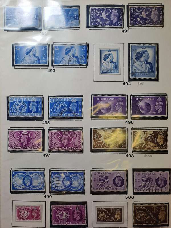 GB KG VI - 112 Stamps - Reduced price