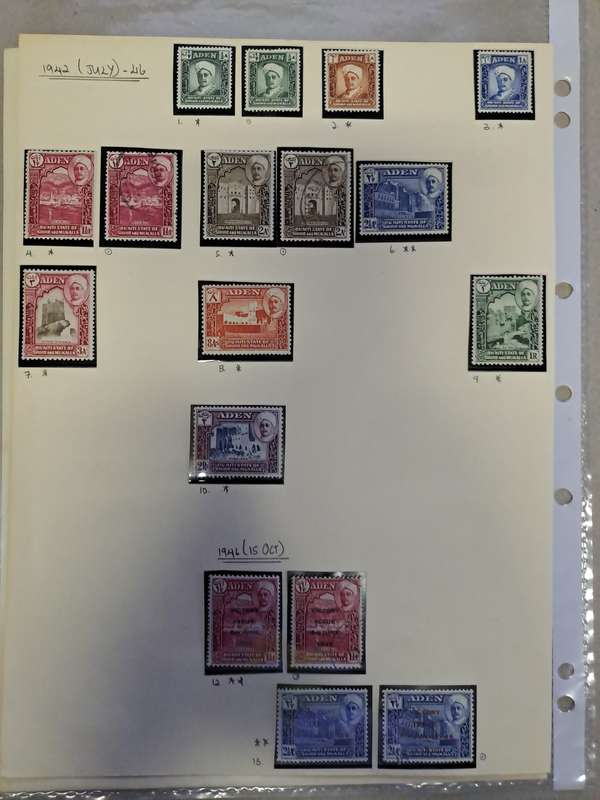 Aden - 52 stamps - Reduced price